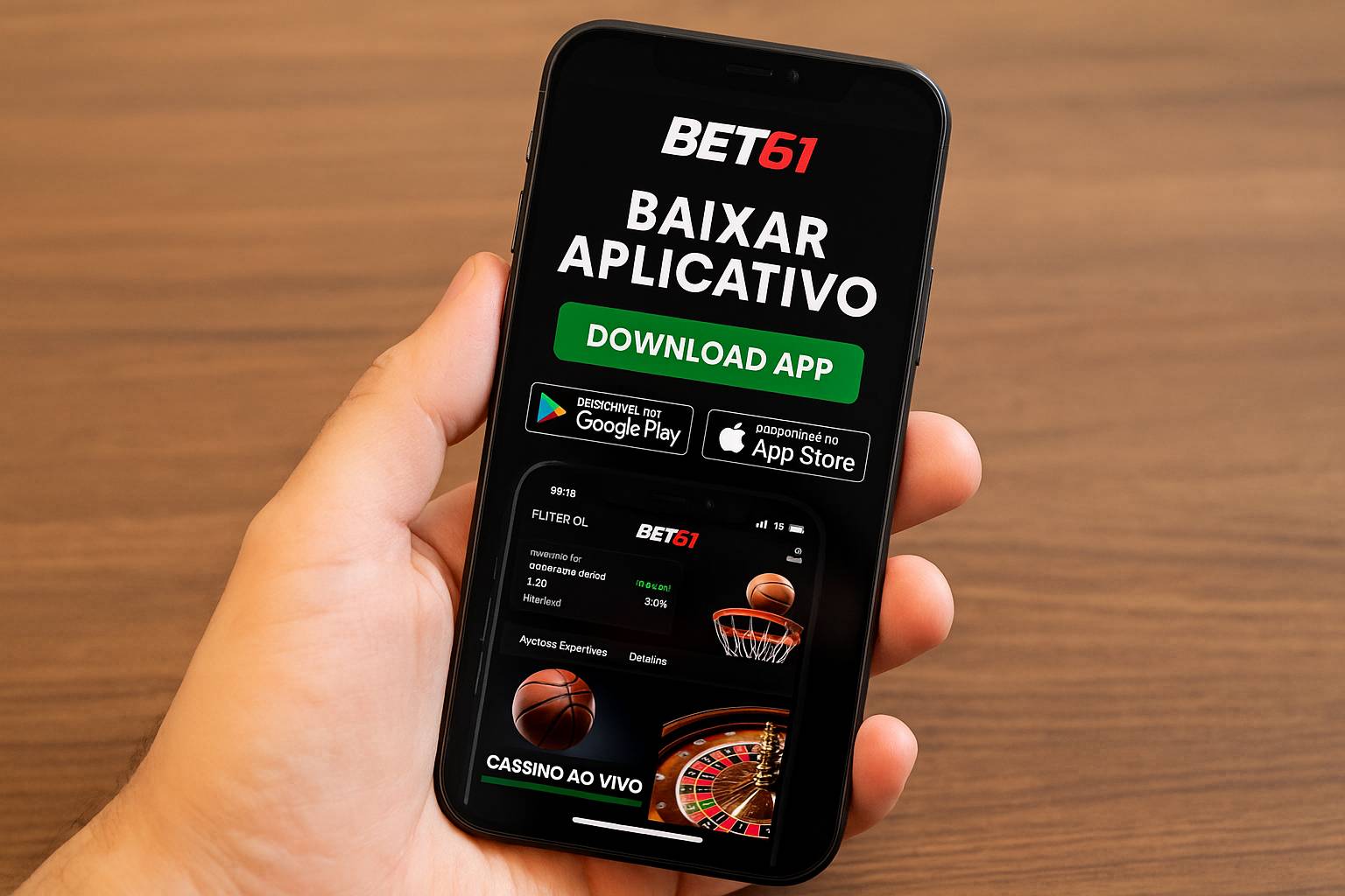 Baixar o BET61 Cassino App