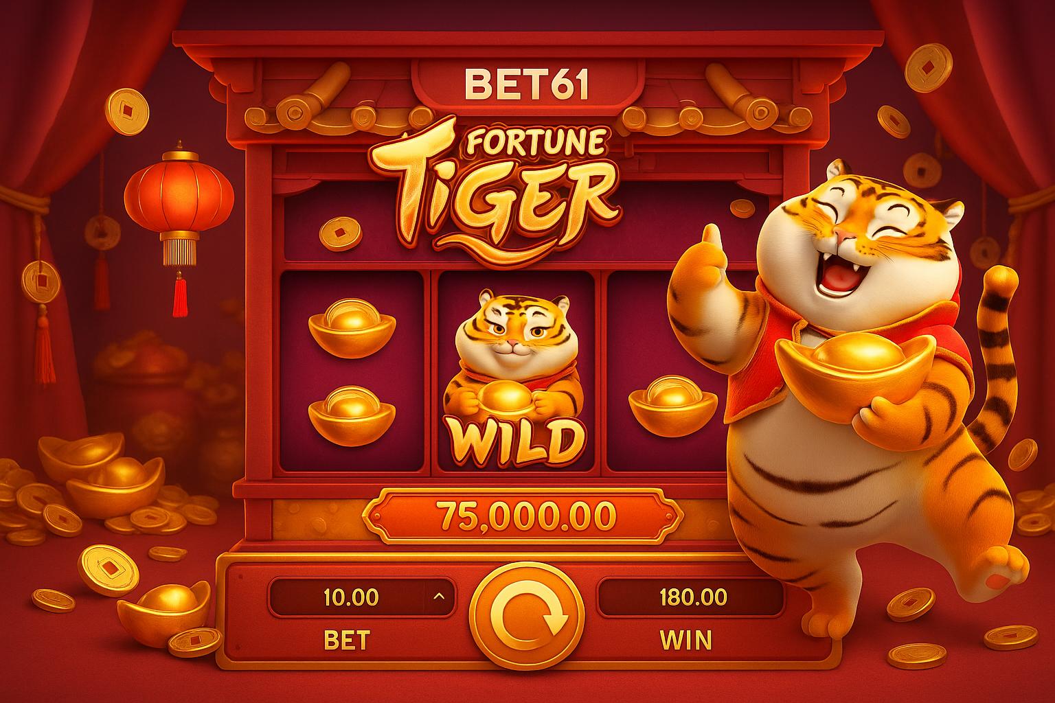 Fortune Tiger é um jogo imperdível no BET61 Casino
